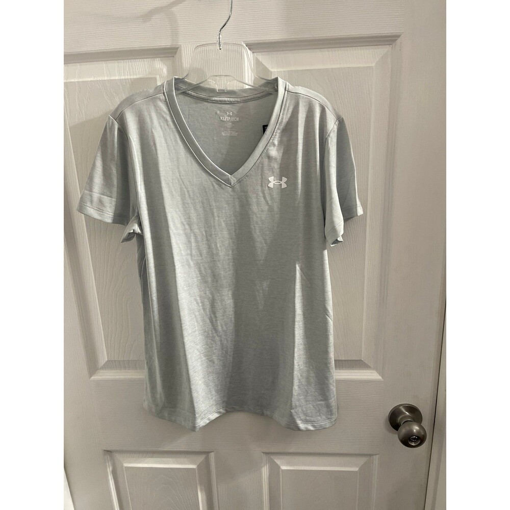 Under Armour Women’s Tech Twist T-Shirt Light Grey Size XS New With Tag